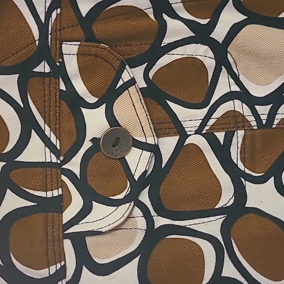 NWOT Ruby Rd. Abstract Patterned Jean Jacket Size 10 - Picture 3 of 5